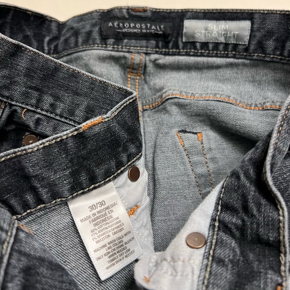 AEROPOSTALE SLIM STRAIGHT Mens Jeans - Picture 7 of 7